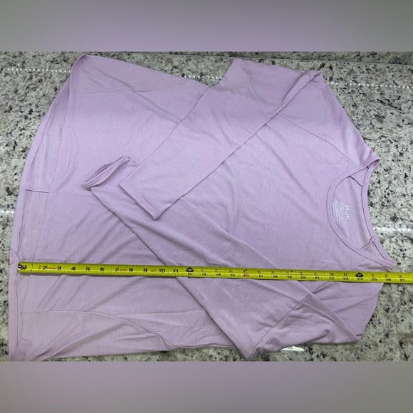 NWT Huk Women’s Waypoint Crew Long Sleeve Tee Large Winsome Orchid Purple - Picture 9 of 11